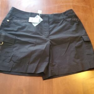 White House Black Market Women's Black Cargo Shorts
